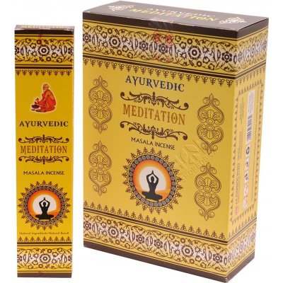 Ayurvedic Meditation indické vonné tyčinky 12 x 15 ks – Hledejceny.cz
