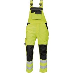 Cerva Knoxfield HI-VIS reflexní kalhoty s laclem žluté