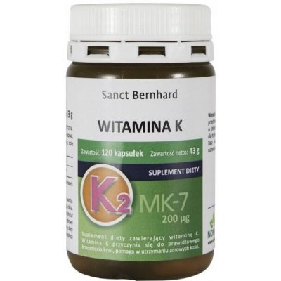 Sanct Bernhard Vitamín K2 200 µg 120 kapslí – Hledejceny.cz