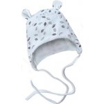 Baby Service Kojenecká čepice zavazovací s oušky lístečky Babyservice – Zboží Dáma