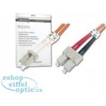 Digitus DK-2532-01 Fiber Optic Patch Cord, LC to SC, Multimode 50/125 µ, Duplex, 1m OM2 – Hledejceny.cz