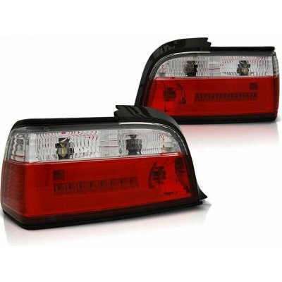 Zadní světla BMW E36 92-98 coupe/cabrio - červené/krystal LED BAR – Hledejceny.cz