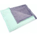 Kidpro senzomotorická deka minky duo šedá mint – Hledejceny.cz