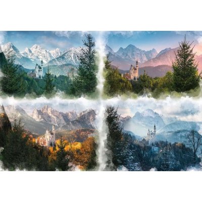 RAVENSBURGER Neuschwanstein ve čtyřech ročních obdobích 18000 dílků – Hledejceny.cz