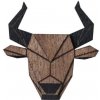 Brož BeWooden dřevěná brož s motivem býka Taurus BR136