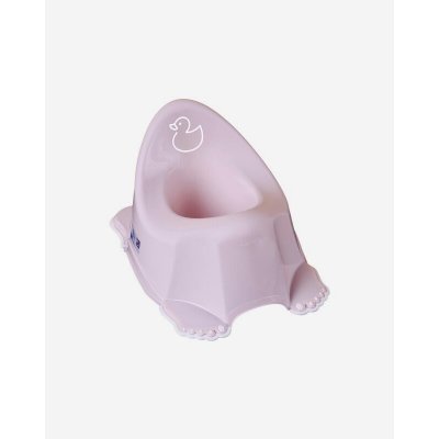TEGA Dětský nočník protiskluzový, hrající, růžový s kačenkou – Zboží Dáma