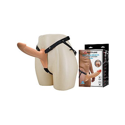 Pretty Love Landon Harness Briefs Flesh dutý strap on dildo – Zboží Dáma