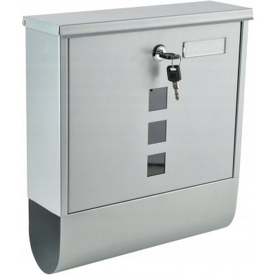 Poštovní schránka Malatec 1187 stříbrná s držákem na noviny – Hledejceny.cz