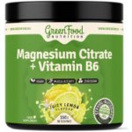 GreenFood Nutrition Magnesium Citrate + Vitamin B6 150 g juicy lemon – Hledejceny.cz