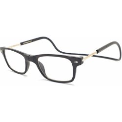 Dioptrické brýle na čtení s magnetem A015 - černé obroučky