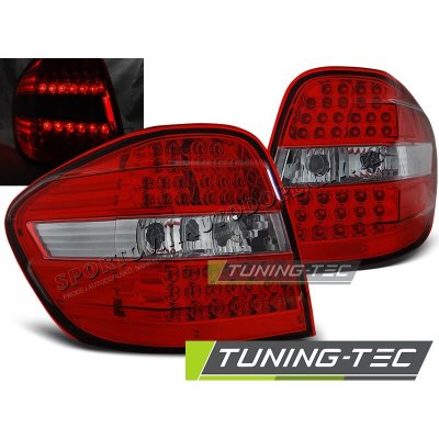 Mercedes M-klasa W164 2005-08 zadní lampy red white LED – Hledejceny.cz