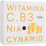 Ziaja Vitamin C.B3 Niacinamide lehké tělové mléko 200 ml + čisticí osvěžující tonikum 190 ml + mycí gel na obličej 190 ml + energizující krém 50 ml – Sleviste.cz