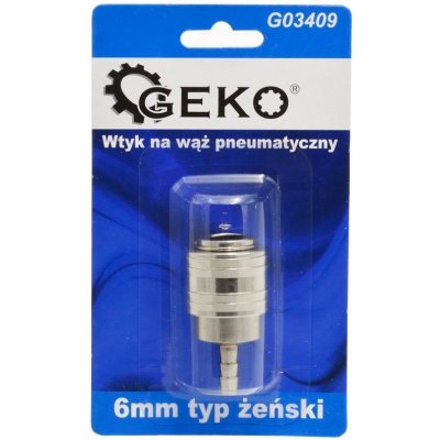 Rychlospojka vzduchová, vsuvka pro hadici, 6mm, samice GEKO G03409 – Zboží Mobilmania