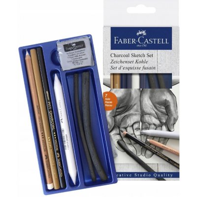 Faber-Castell Umělecká sada Goldfaber Charcoal Sketch sada 7 kusů 114002 – Zbozi.Blesk.cz