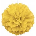 Unique Dekorační závěsný pom pom žlutý 40cm – Hledejceny.cz