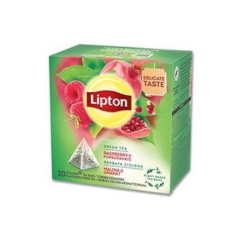 Lipton Raspberry Pomegranate zelený čaj aromatizovaný 20 s. 28 g