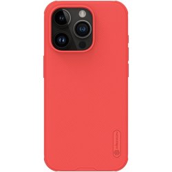 Pouzdro Nillkin Super Frosted Apple iPhone 15 Pro Red Without Logo Cutout
