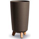 Prosperplast Květináč GRACIA TUBUS SLIM ECO WOOD kávový 23,9cm – Hledejceny.cz