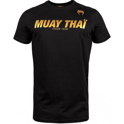 Venum pánské tričko Muay Thai VT Black/Gold – Zbozi.Blesk.cz