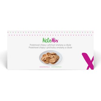 KetoMix Proteinové chipsy s příchutí cibulky 120 g