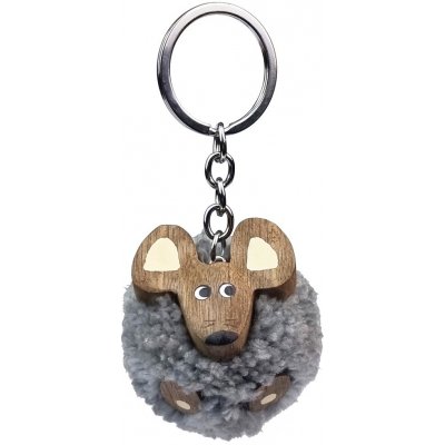 Přívěsek na klíče Dvěděti Dřevěná pompom Myš – Hledejceny.cz