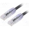 síťový kabel Panduit UTP6AX0.5MBL Patch, TX6A™ 10Gig,U/UTP, 6a, drát, Cu, PVC, 0,5m, černý