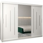 DobreSny se zrcadlem YORK1 250 x 200 cm Bílá – Hledejceny.cz