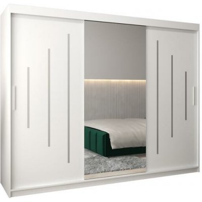DobreSny se zrcadlem YORK1 250 x 200 cm Bílá – Hledejceny.cz