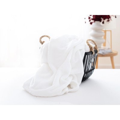 MKLuzkoviny.cz Deka mikroplyš Laura bílá 150x200 – Sleviste.cz