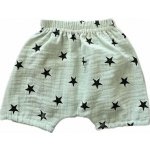 Kojenecké mušelínové kraťasy Hvězdička máta – Sleviste.cz