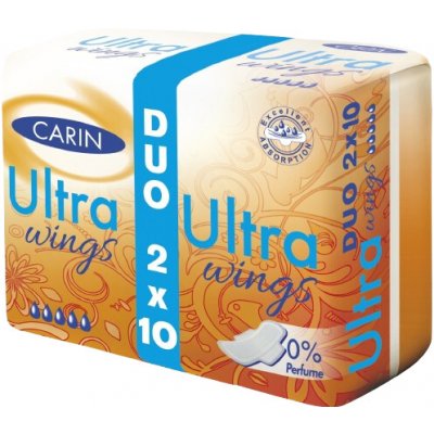 Carin Ultra Wings duo vložky 2 x 10 ks – Zboží Dáma