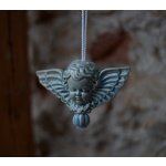 Anděl na zavěšení modrý keramika Vanya – Hledejceny.cz
