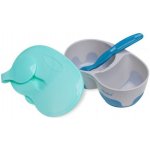 Akuku dvoukomorová miska se lžičkou 5907644003037 – Zboží Dáma