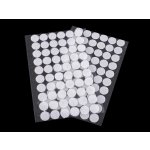 Suchý zip samolepicí kolečka Ø15 mm, malé, 1 bílá – Sleviste.cz