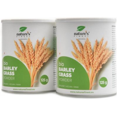 Natures Finest Barley Grass Powder BIO 2 x 125 g – Hledejceny.cz