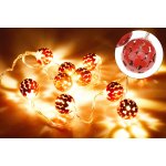 Svítící srdíčka na baterie DECORATIVE 10LED 165x5cm Červené teplá bílá – Hledejceny.cz