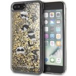 Pouzdro Karl Lagerfeld hard iPhone 8 Plus / iPhone 7 Plus black & gold Glitter – Zboží Mobilmania