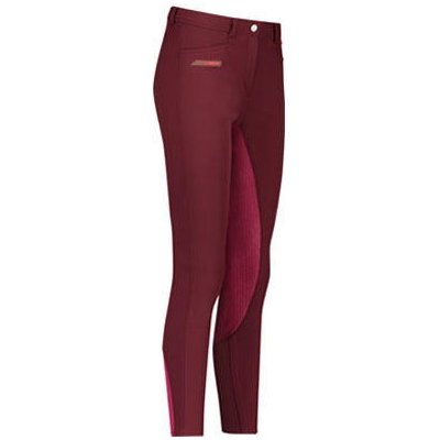 Euro star Dámské termo rajtky Cara FullGrip Vínová – Zboží Dáma