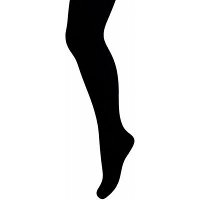 Hladké dívčí punčochové kalhoty SOFT COTTON černá – Zboží Mobilmania