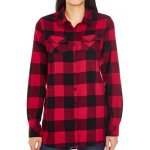 Burnside flanelová BU5210 Red Black Checked – Zboží Mobilmania