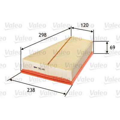 Vzduchový filtr VALEO 585149 – Hledejceny.cz