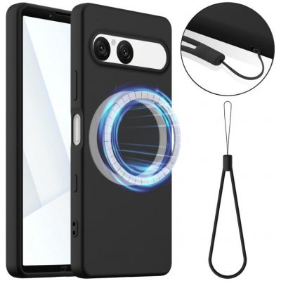 VSECHNONAMOBIL 128514 RUBBER MAGSAFE Silikonový kryt pro Sony Xperia 10 VII BLACK – Zboží Živě