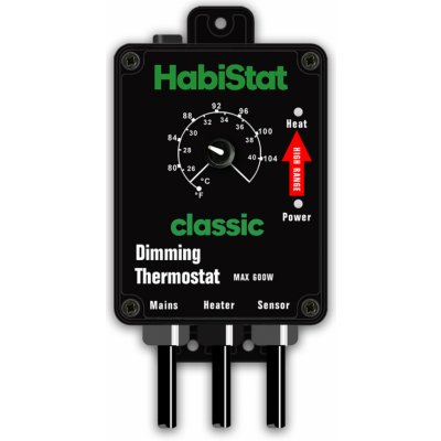 HabiStat Dimming Thermostat stmívací 26-40°C High Range černý – Zboží Mobilmania