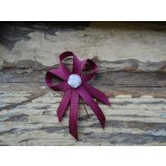 Svatební vývazek ostružina s růžičkou – Zboží Dáma