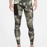 Nike M np df tight camo DQ8363-386 Zelená – Zboží Dáma