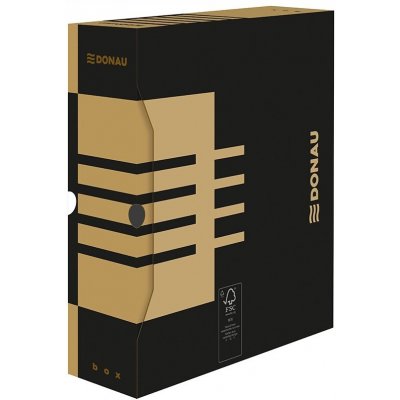 DONAU Archivační krabice Eco 100 mm s víkem hnědá – Zboží Živě