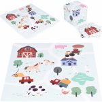Ecotoys Velká pěnová podložka EVA pro děti Farma 90,5x90,5 cm 21 ks – Sleviste.cz