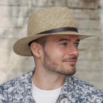 Krumlovanka letní slaměný klobouk Traveller Fedora P-931-216 – Zboží Dáma