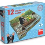 Dino Kostky kubus Krtek a zvířátka 12ks v krabičce 22x18x4cm – Zboží Dáma