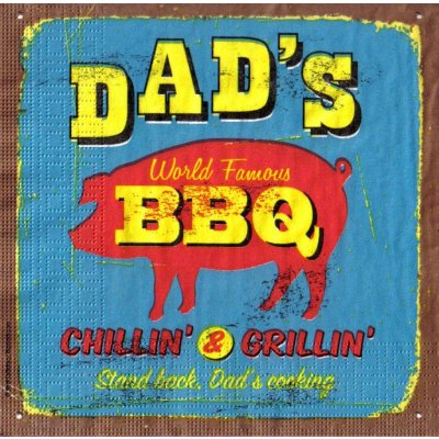 Ubrousek 33 x 33 cm GRILOVÁNÍ – Zboží Mobilmania